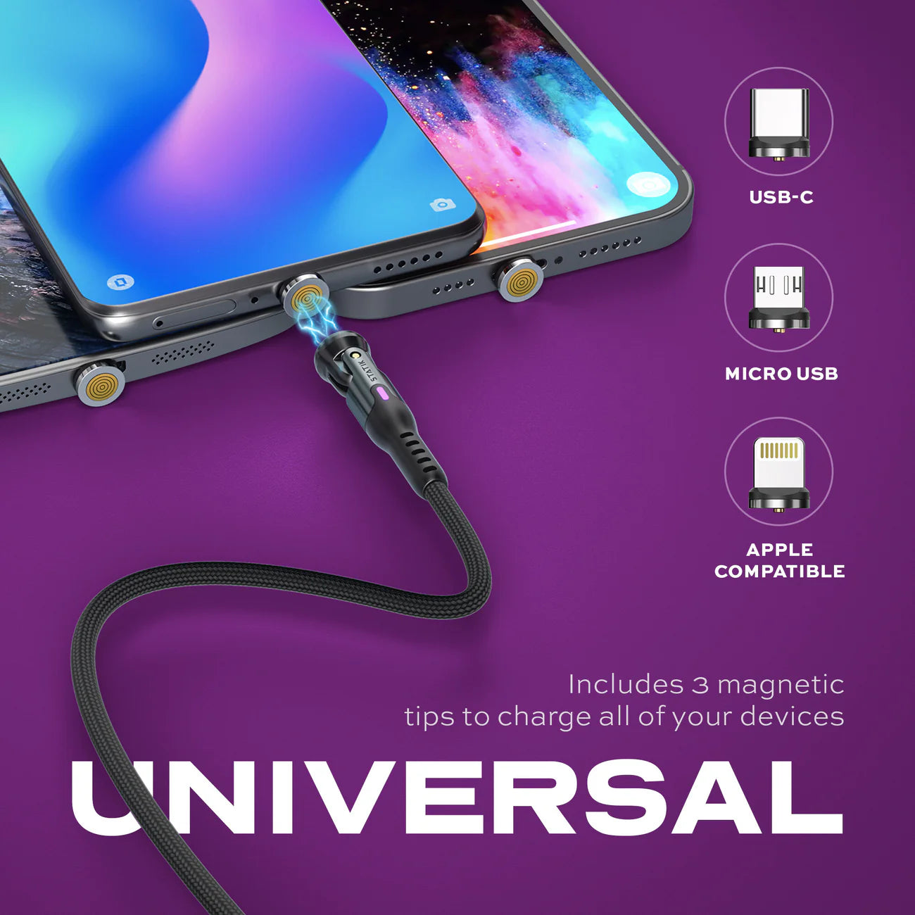 🔌 كابل STATIK PowerPivot USB إلى USB-C للشحن السريع